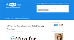 Desktop Screenshot of ldsteach.org