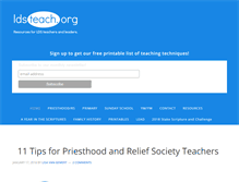 Tablet Screenshot of ldsteach.org